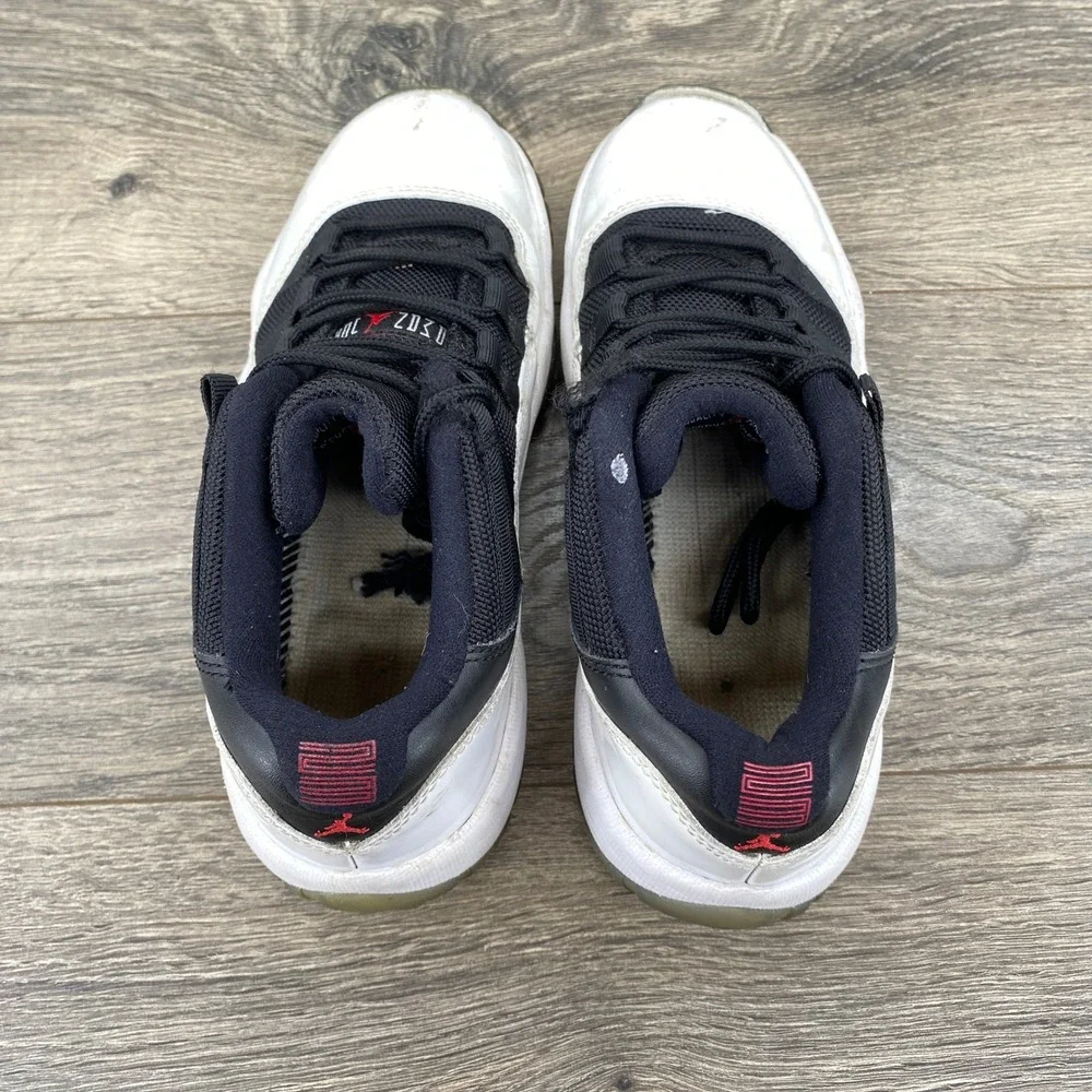 Air‎ Jordan 11 Retro Low TD Toddler Black White Red Basketball Shoes 3.5Y 528896
